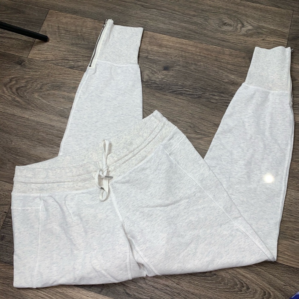 lululemon athletica Light Gray/Cream Track Jogger Pants